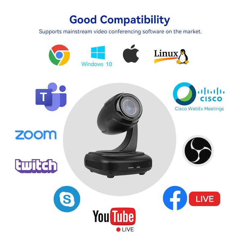 RC310 Mini Video PTZ Camera for online conference with 3x Optical Zoom